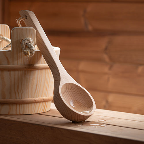 PROSAUNAS Large Cedar Wood Ladle