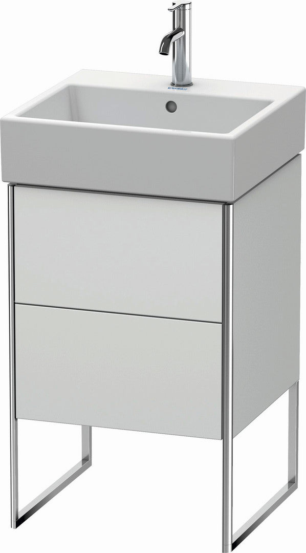 Duravit XSquare 19" White Satin Matt Two Drawer Floorstanding Vanity Unit (XS447203636)