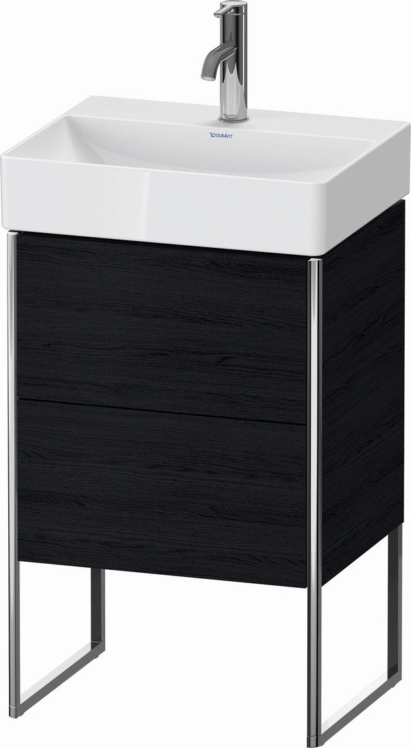 Duravit XSquare 19" Oak Black Two Drawer Floorstanding Vanity Unit (XS443801616)