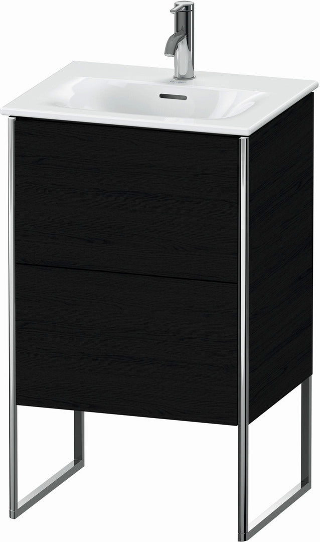 Duravit XSquare 20" Oak Black Two Drawer Floorstanding Vanity Unit (XS452101616)