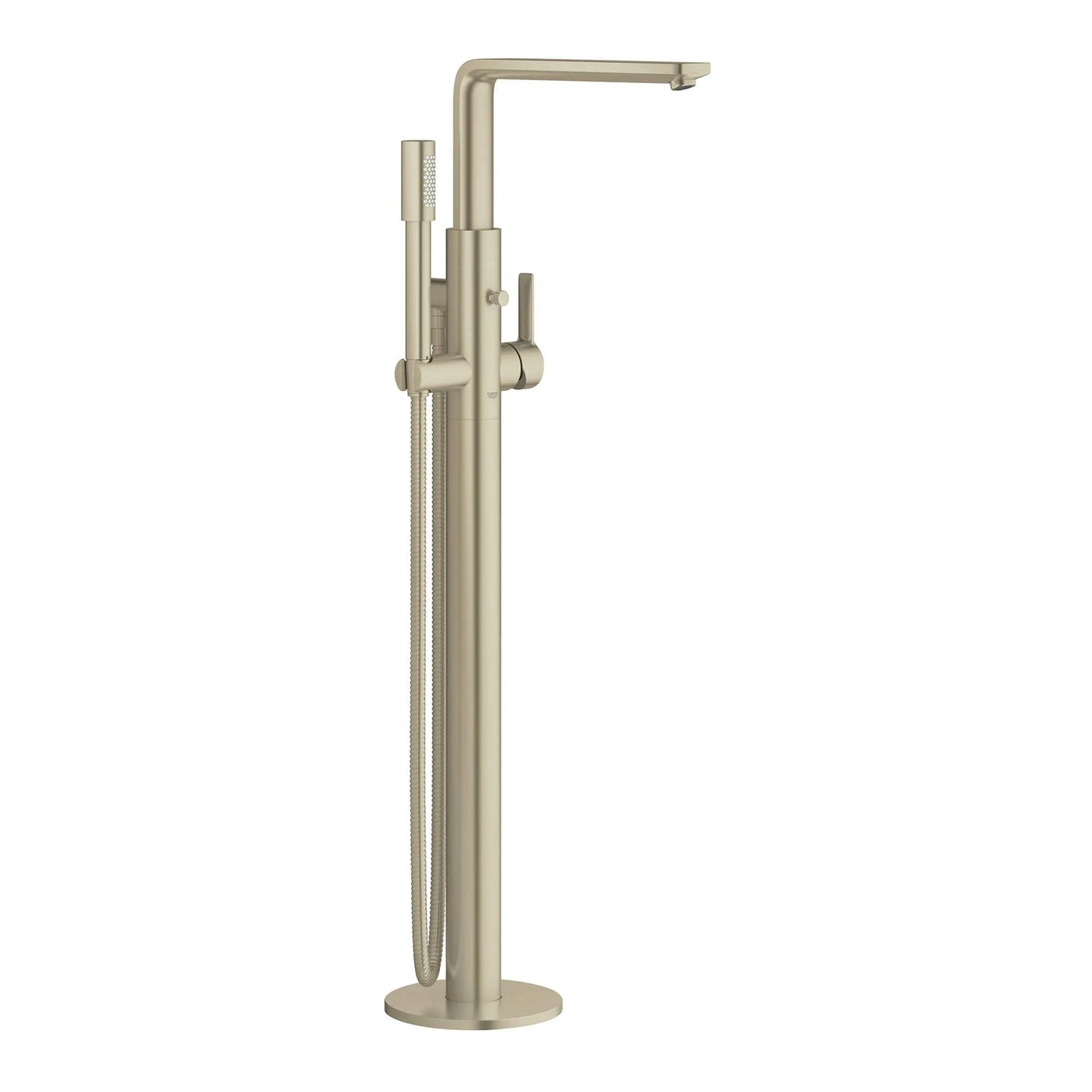 Grohe Lineare™ Single-Handle Freestanding Brushed Nickel Infinity Tub Faucet With 1.75 GPM Hand Shower