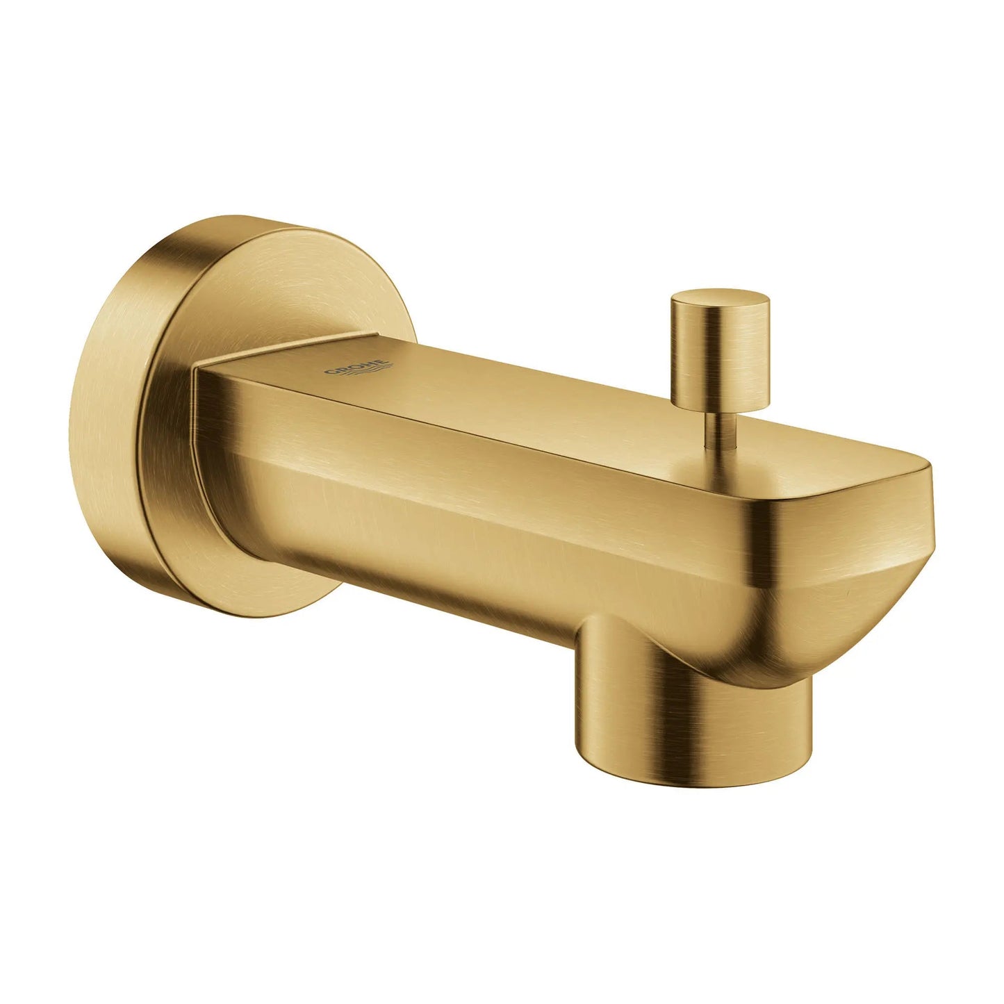 Grohe Lineare Metal Construction Brushed Cool Sunrise Wall Mount Diverter Tub Spout