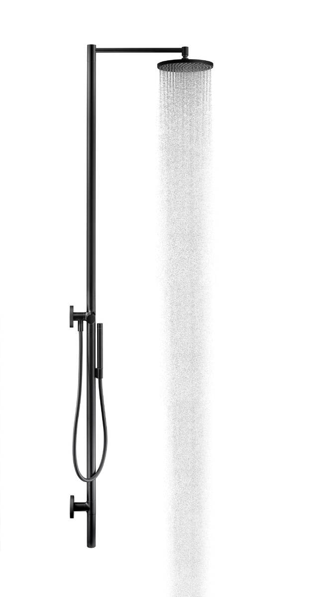 Axor Starck 2.5 GPM 2-Function 240 1-Jet Matte Black Showerpipe