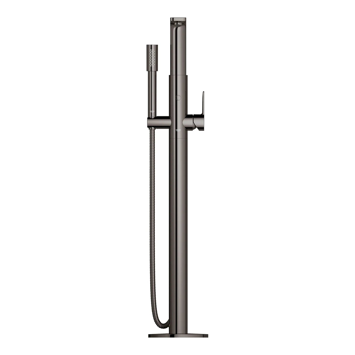 Grohe Lineare™ Single-Handle Freestanding Hard Graphite Tub Faucet With 1.75 GPM Hand Shower