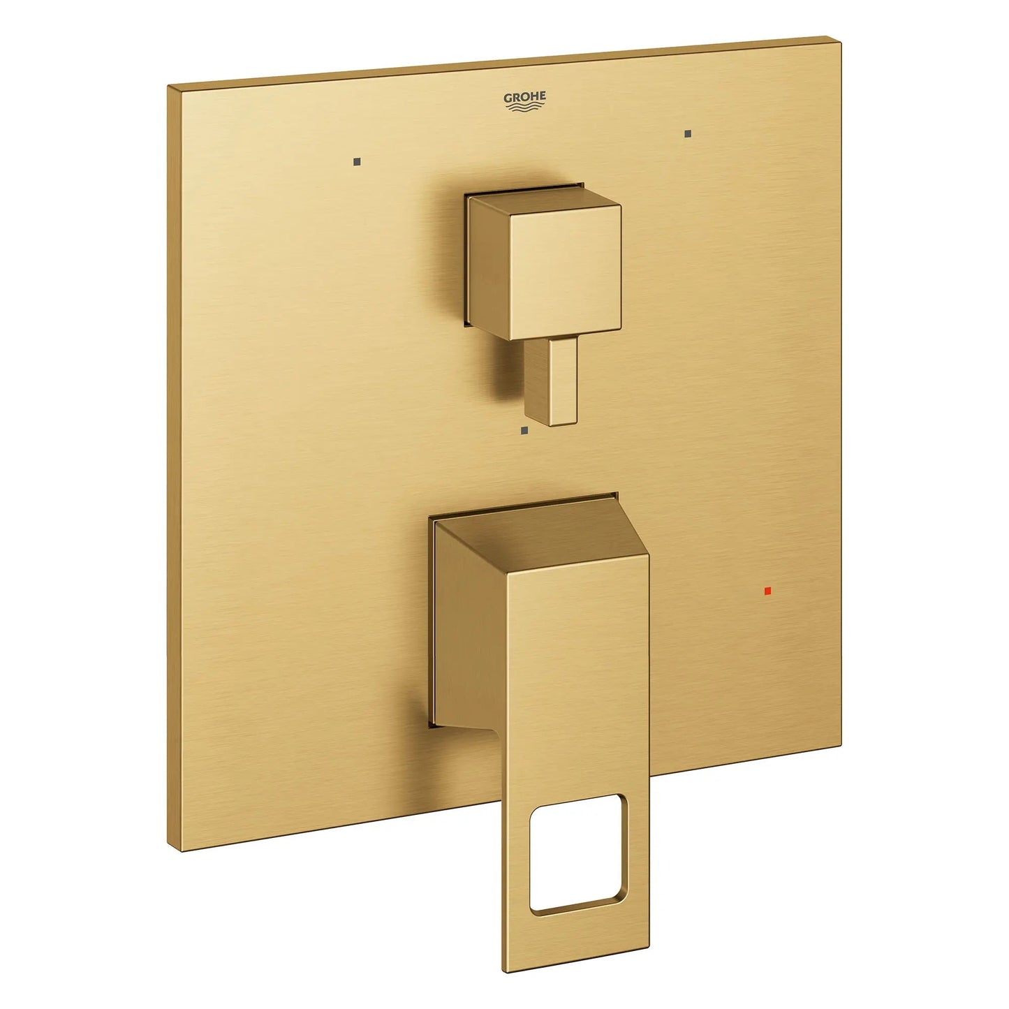 Grohe Eurocube 3-Way Diverter With Cartridge Brushed Cool Sunrise Pressure Balance Valve Trim