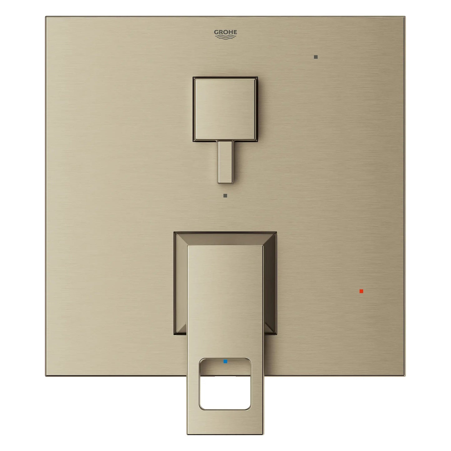 Grohe Eurocube 2-Way Diverter With Catridge Brushed Nickel Infinity Pressure Balance Valve Trim