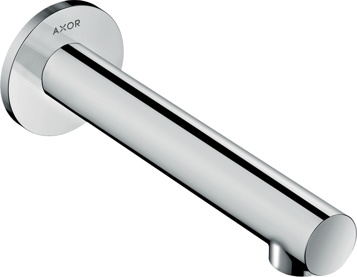 Axor Uno Metal Construction Chrome Straight Tub Spout