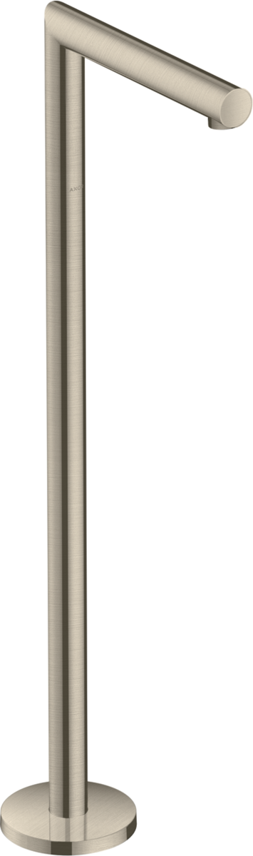 Axor Uno Brushed Nickel Freestanding Tub Spout