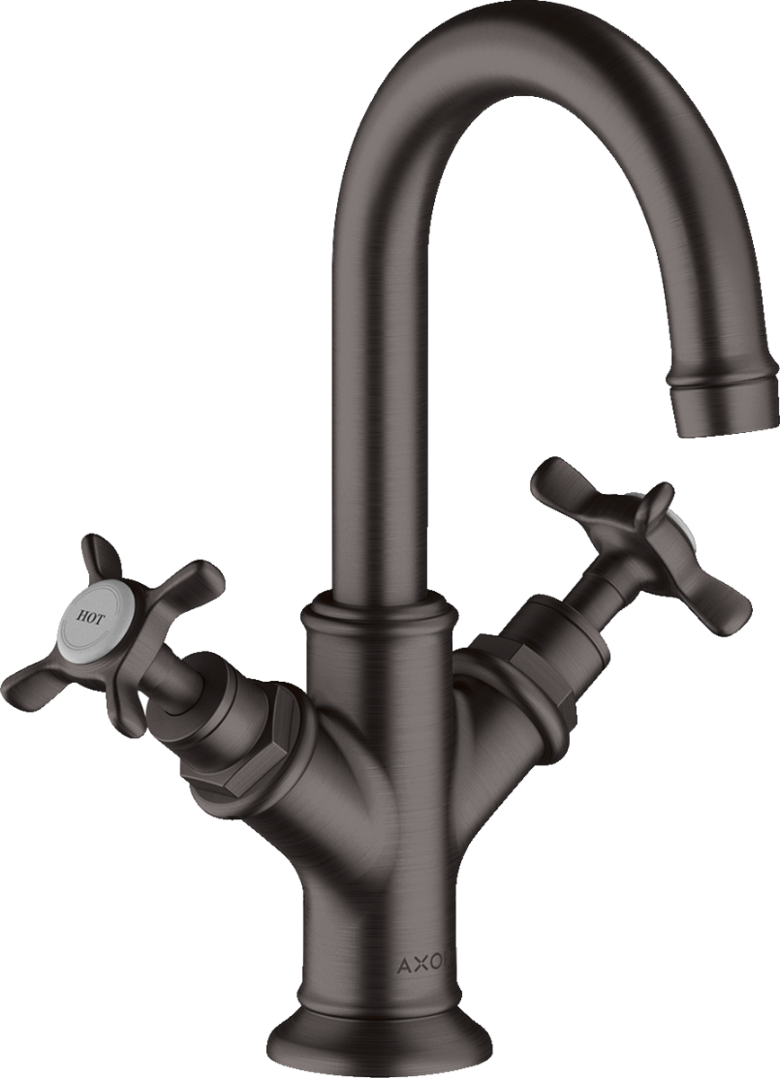 Axor Montreux 1.2 GPM 2-Handle 160 Brushed Black Chrome Faucet With Pop-Up Drain