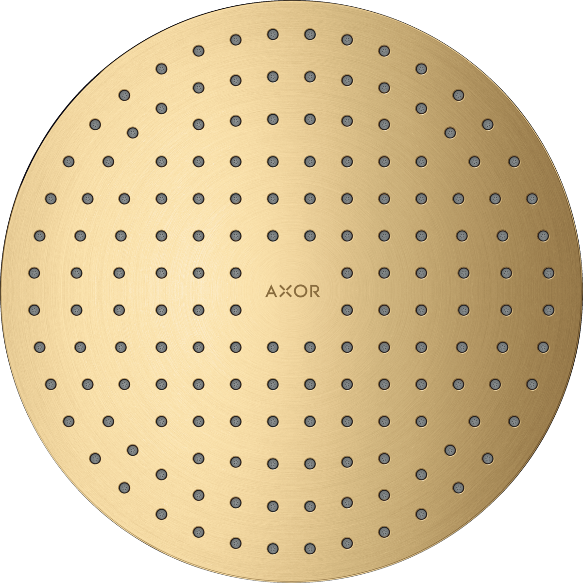 Axor ShowerSolutions 2.5 GPM 50 2-Jet Flush Ceiling Mount Brushed Gold Optic Showerhead