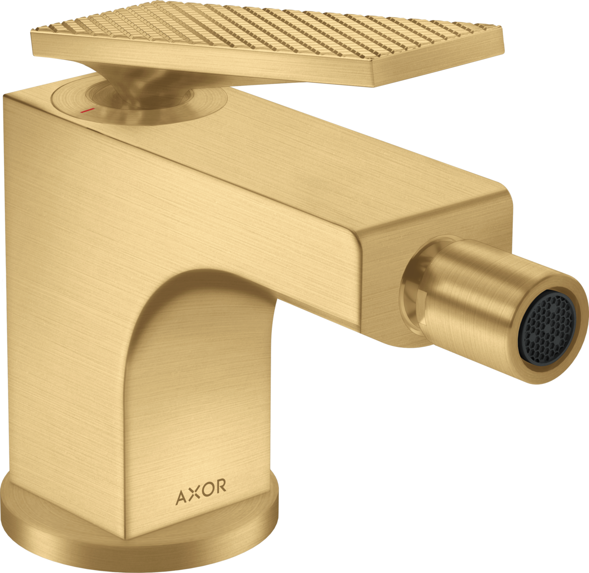 Axor Citterio 1.5 GPM Single Hole Rhombic Cut Brushed Gold Optic Bidet Faucet