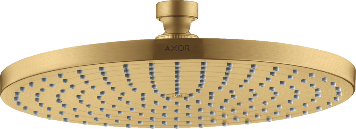 Axor Starck 1.75 GPM 240 1-Jet Brushed Gold Optic Rain Showerhead