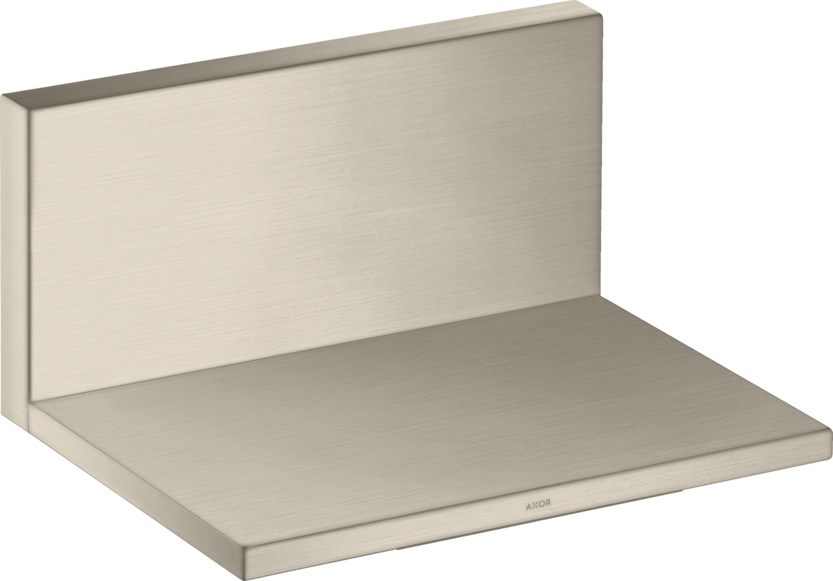 Axor ShowerSolutions 10" x 5" Brushed Nickel Tub Spout Trim