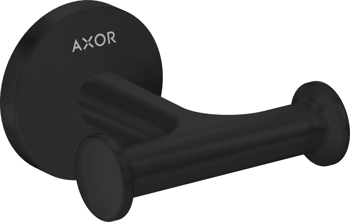 Axor Universal Circular Metal Matte Black Wall-Mounted Double Hook