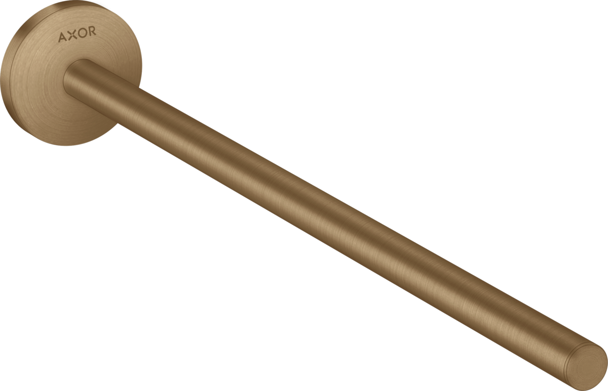 Axor Universal Circular 14" Brushed Bronze Towel Bar