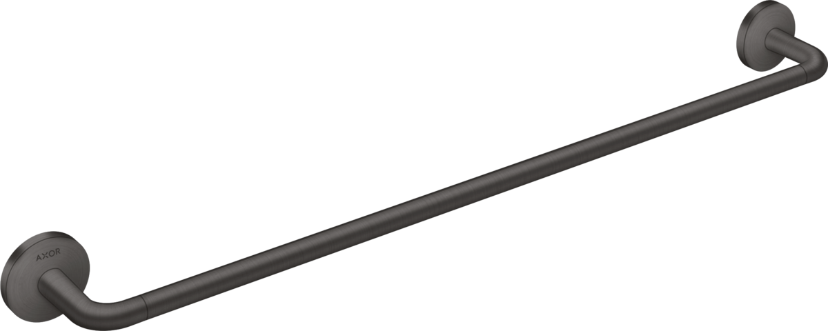 Axor Universal Circular 24" Metal Brushed Black Chrome Towel Bar