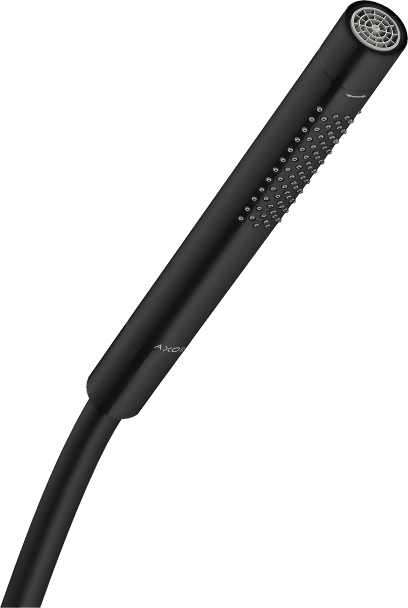 Axor Starck 2.5 GPM 2-Jet Matte Black Baton Handshower