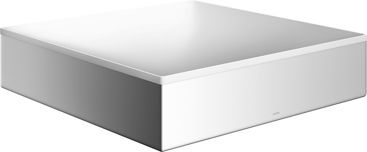 Axor Suite 15" x 15" Solid Surface Chrome Sink Without Overflow