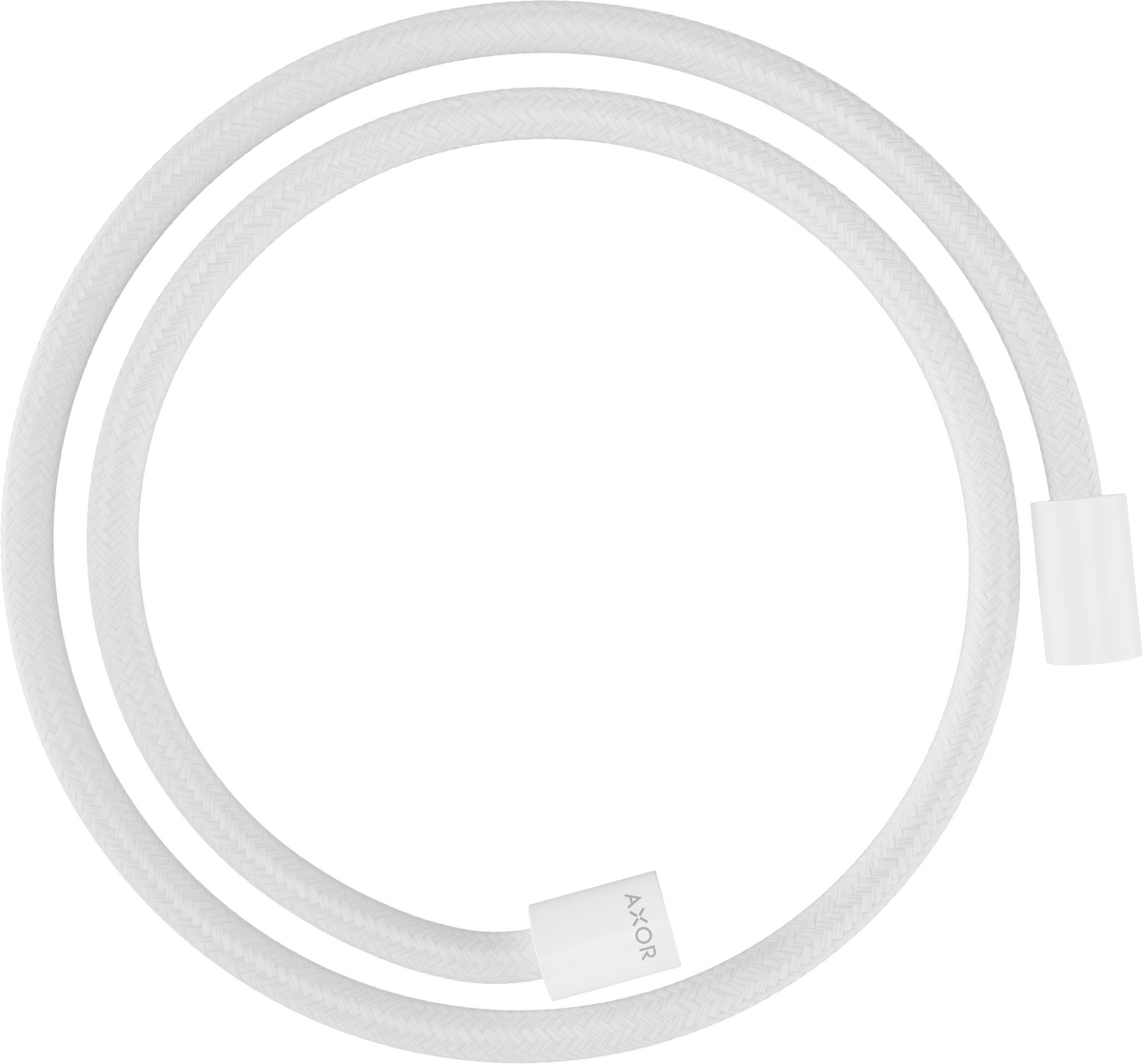 Axor ShowerSolutions 49" Matte White Textile Hose With Cylindrical Nut