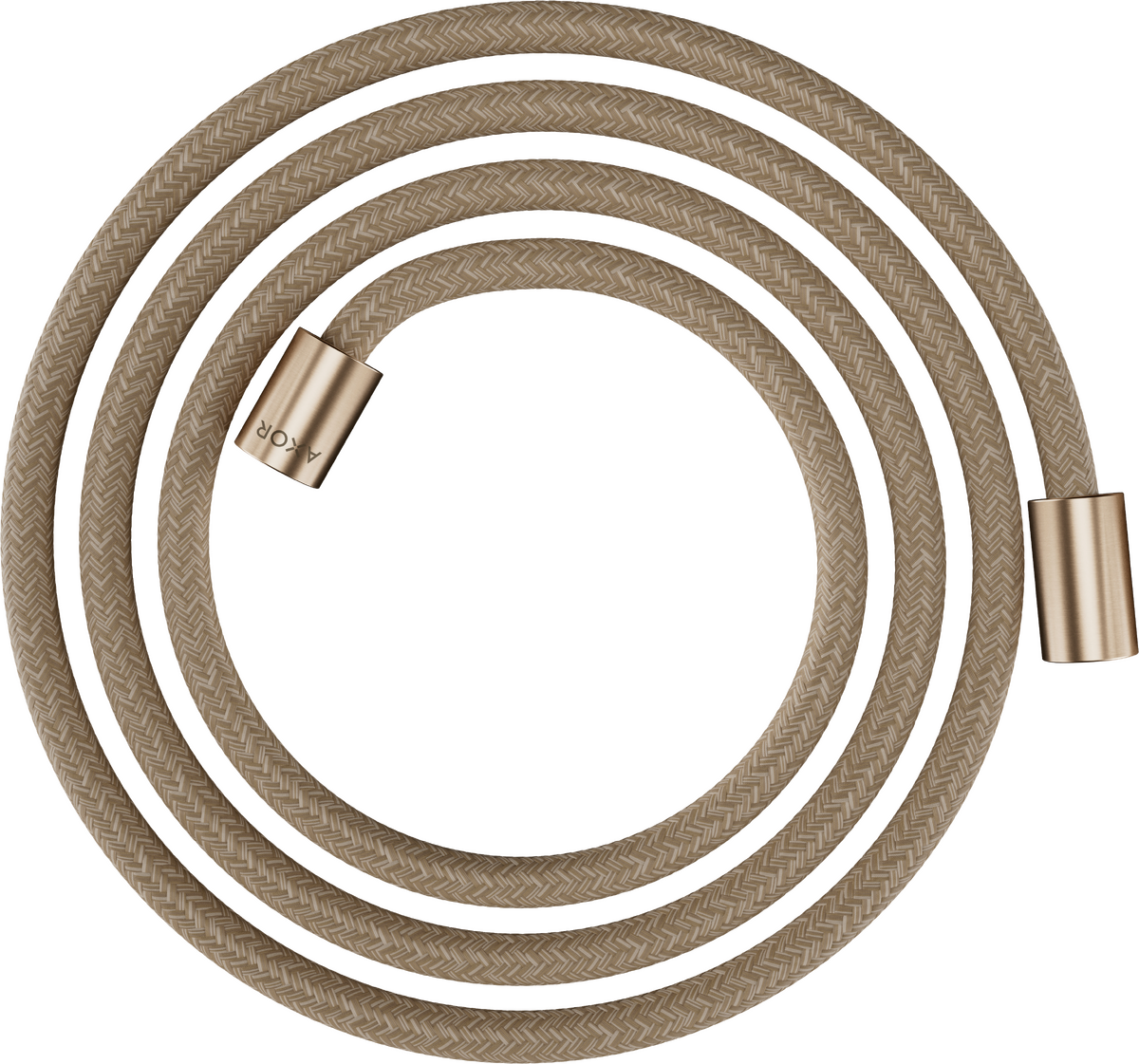 Axor ShowerSolutions 79" Brushed Bronze Textile Hose With Cylindrical Nut