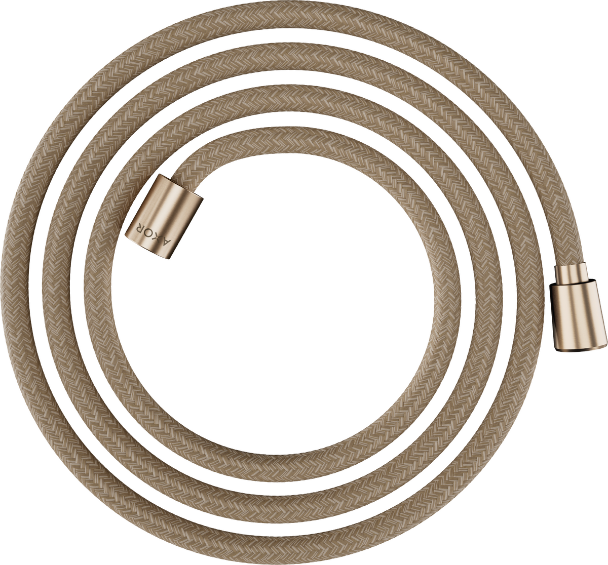 Axor ShowerSolutions 79" Brushed Bronze Textile Hose With Cylindrical and Conical Nut