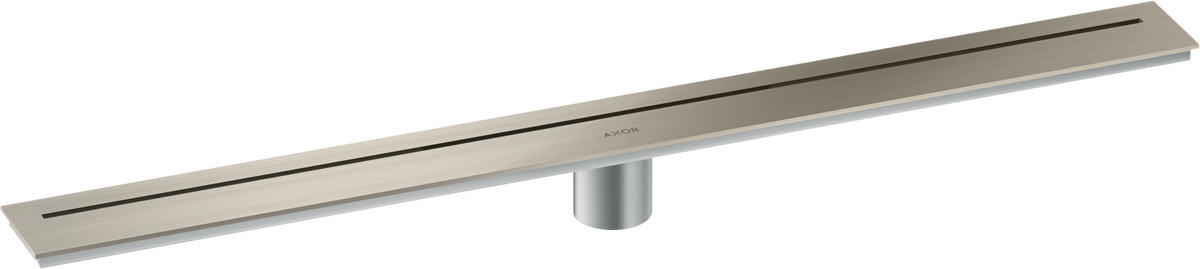 Axor 32" Stainless Steel Floor Installation Brushed Nickel Steel Drain