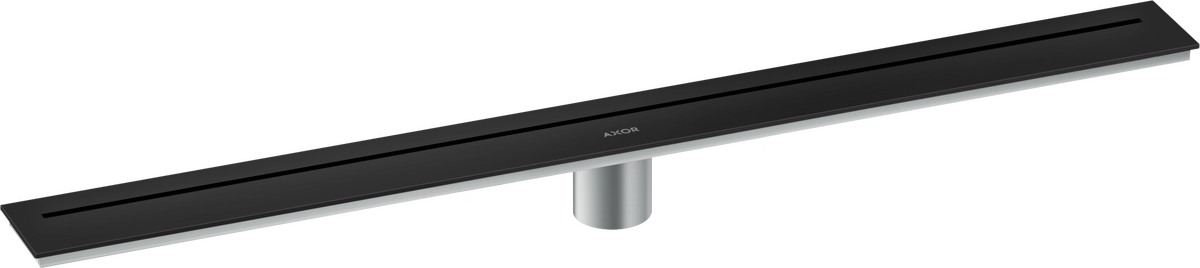 Axor 32" Stainless Steel Floor Installation Matte Black Drain