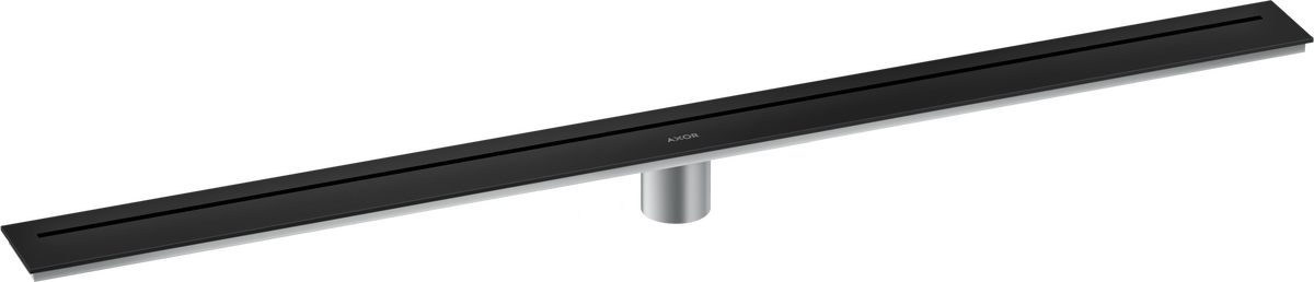 Axor 39" Stainless Steel Floor Installation Matte Black Drain
