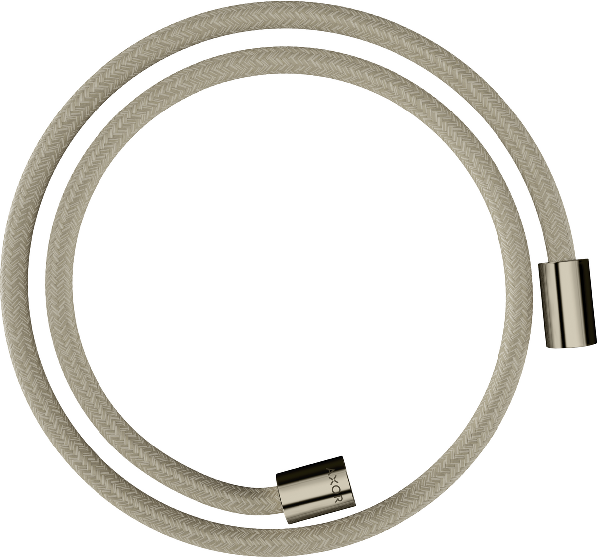 Axor ShowerSolutions 49" Polished Nickel Textile Hose With Cylindrical Nut
