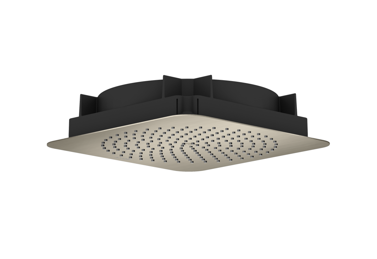 Axor Citterio C 1.75 GPM 270 Square 1-Jet Flush Ceiling Brushed Nickel Showerhead