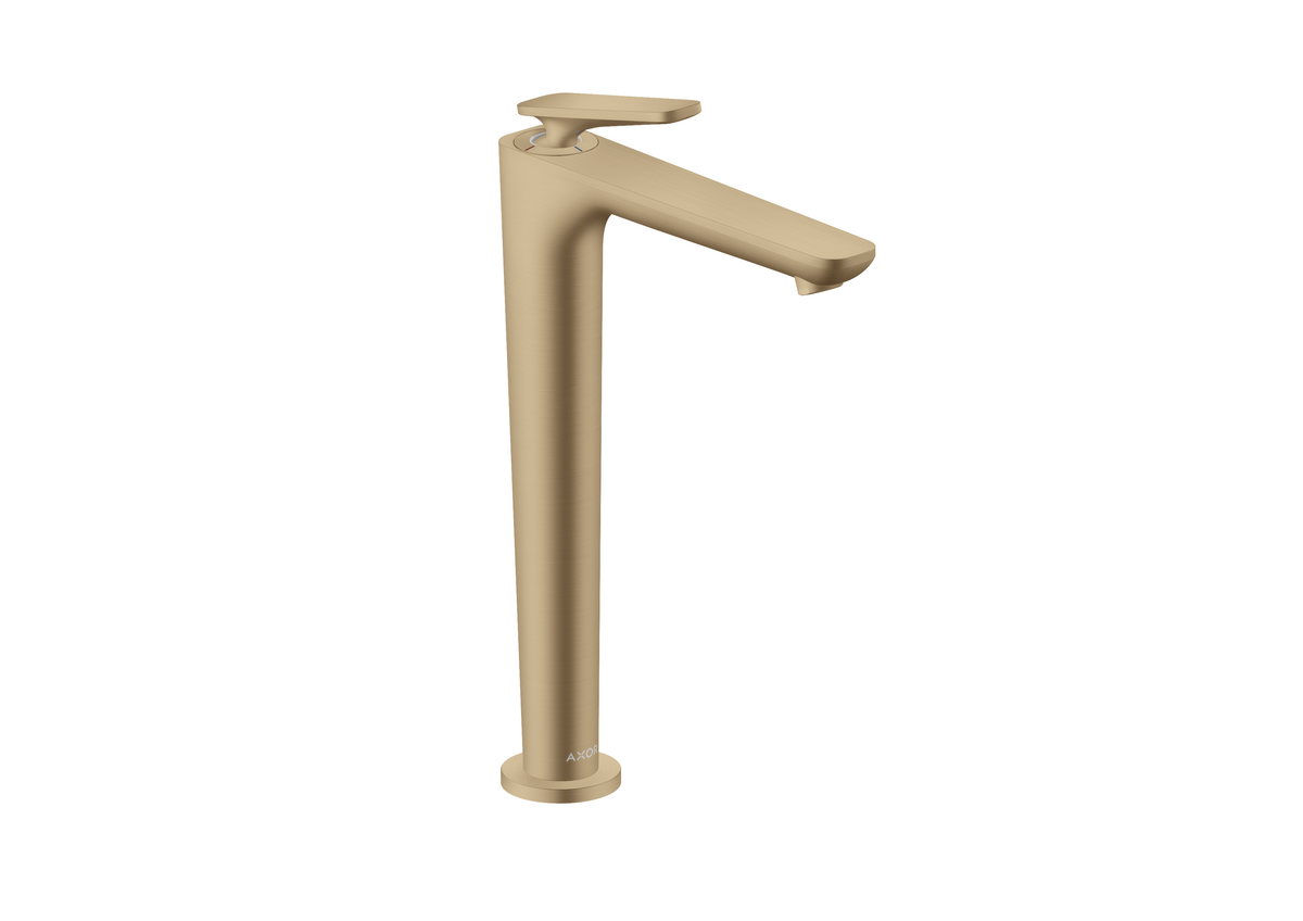 Axor Citterio C 1.2 GPM Single Hole Lever Handle Brushed Bronze Faucet Without CoolStart and Pop-Up Drain