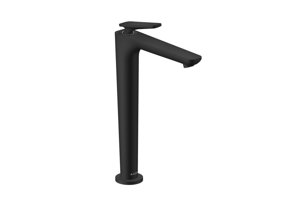 Axor Citterio C 1.2 GPM Single Hole Lever Handle Matte Black Faucet Without CoolStart and Pop-Up Drain
