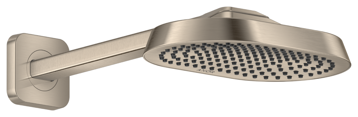 Axor ShowerSphere 1.75 GPM 250 1-Jet Brushed Nickel Showerhead With Shower Arm