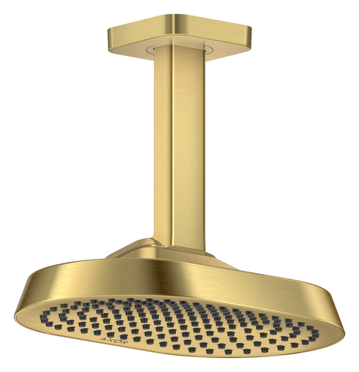 Axor ShowerSphere 1.5 GPM 250 1-Jet Ceiling Connection Brushed Gold Optic Showerhead