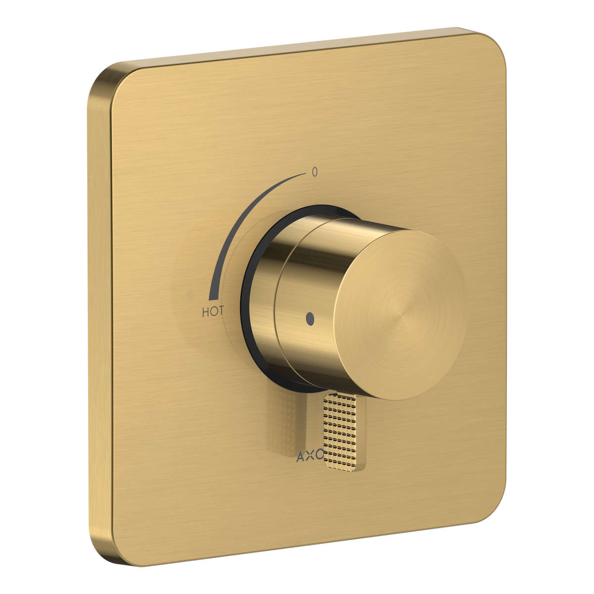 Axor Citterio C Cubic Cut Brushed Gold Optic Pressure Balance Trim