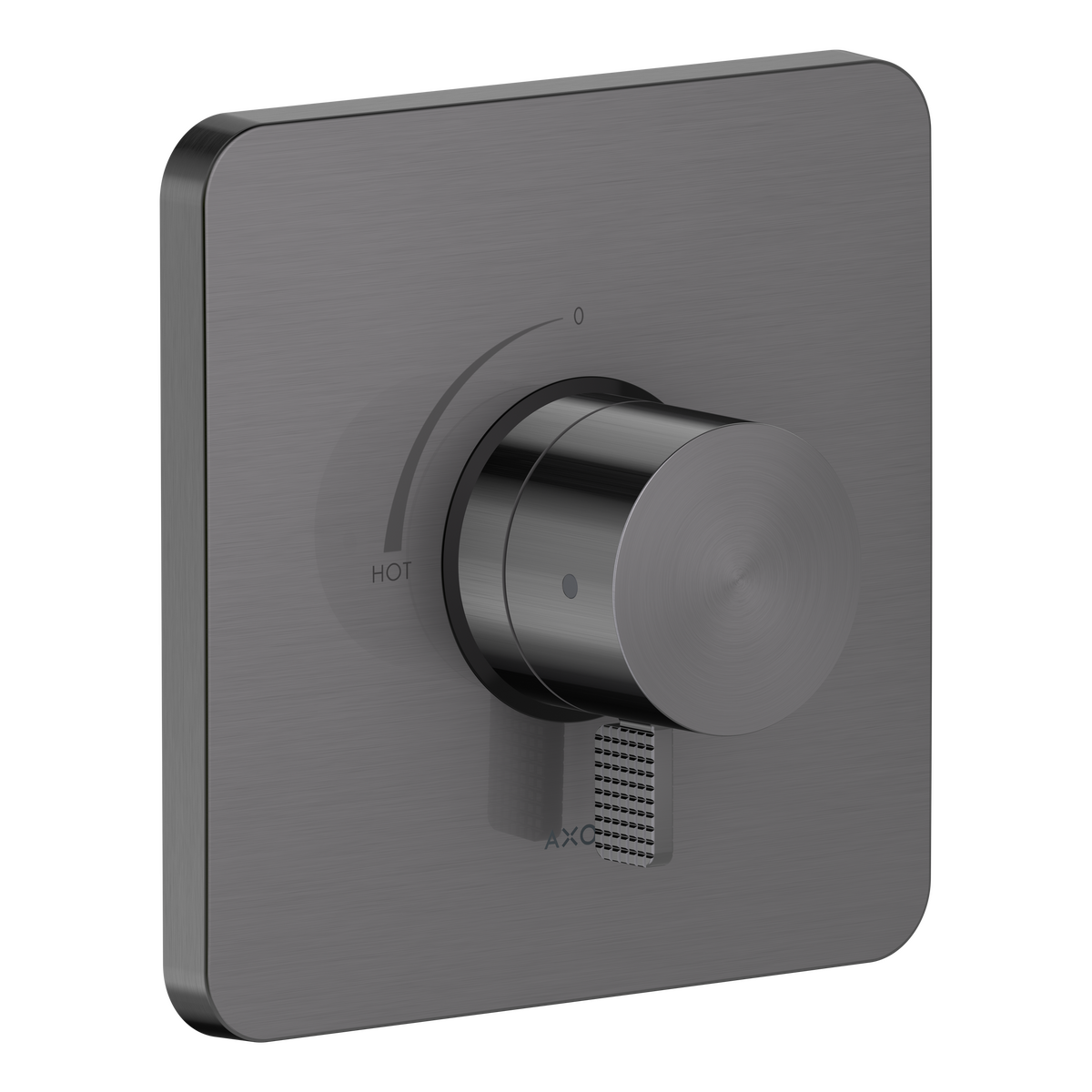 Axor Citterio C Cubic Cut Brushed Black Chrome Pressure Balance Trim