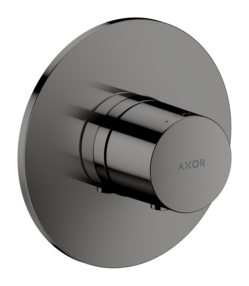 Axor One Polished Black Chrome Thermostatic Trim