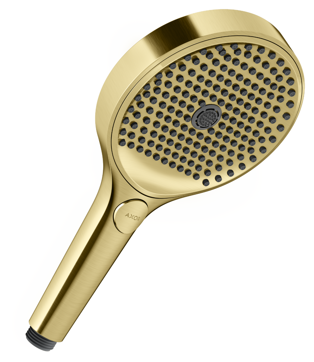 Axor ShowerSolutions 1.5 GPM 130 3-Jet Brushed Brass Handshower