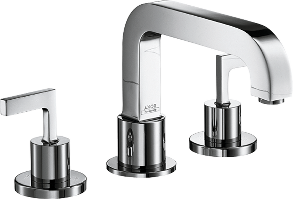 Axor Citterio 5 GPM 3-Hole Lever Handles Chrome Roman Tub Set Trim