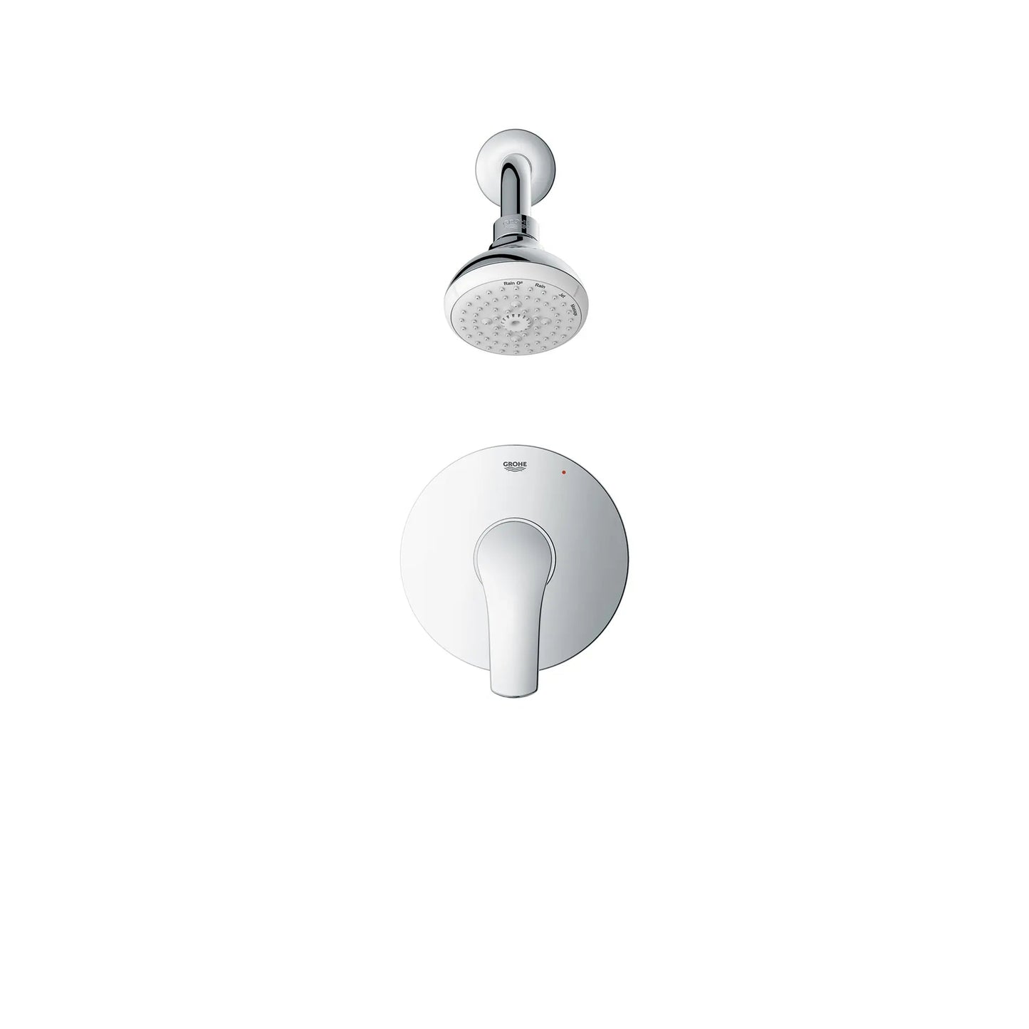Grohe Eurosmart Pressure Balance StarLight Chrome Valve Shower Trim Kit