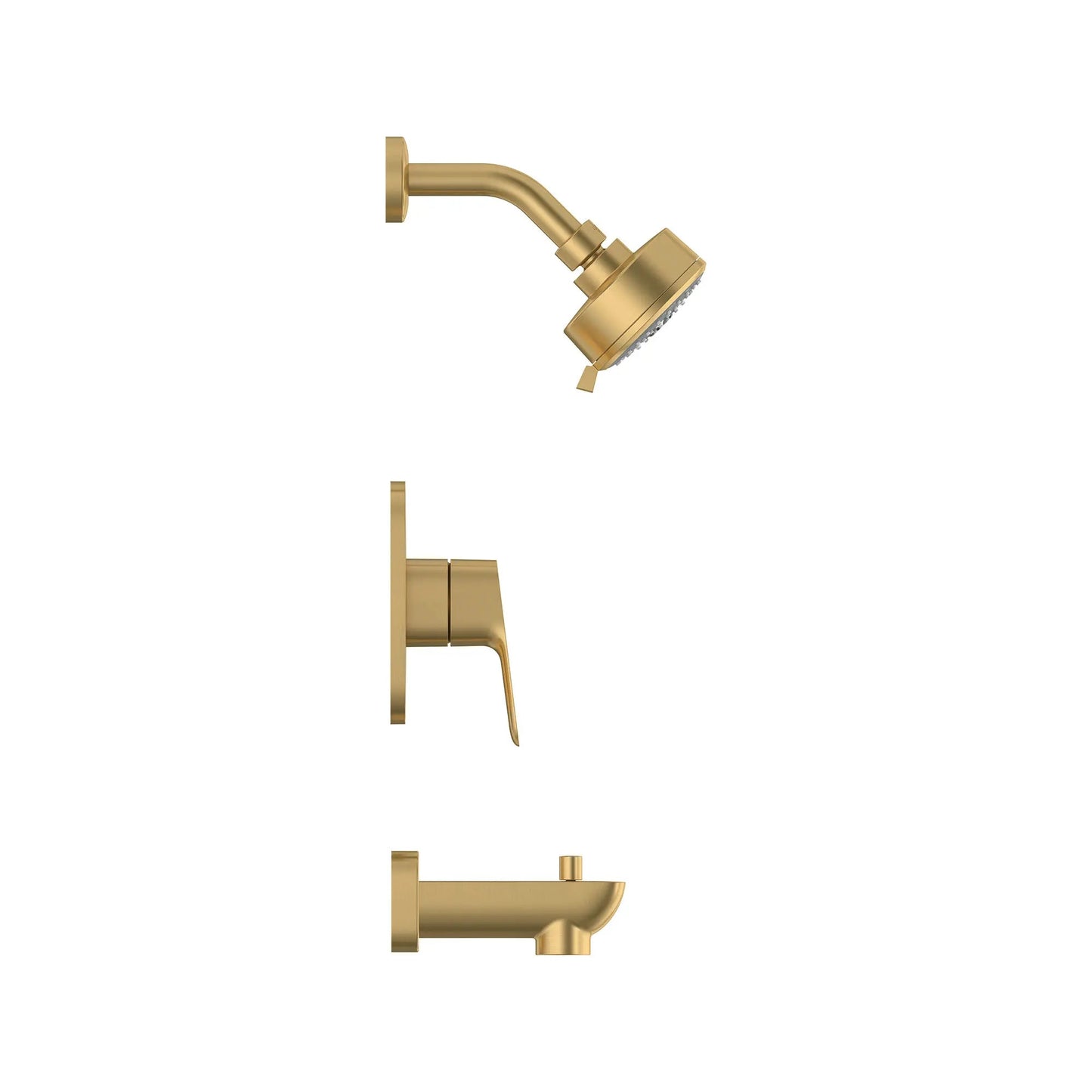 Grohe Cubeo Pressure Balance Valve Brushed Cool Sunrise Tub/Shower Trim Kit