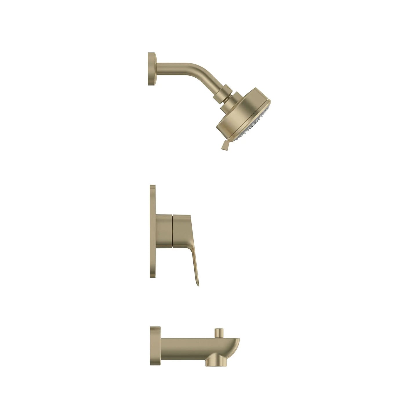 Grohe Cubeo Pressure Balance Valve Brushed Nickel Infinity Tub/Shower Trim Kit