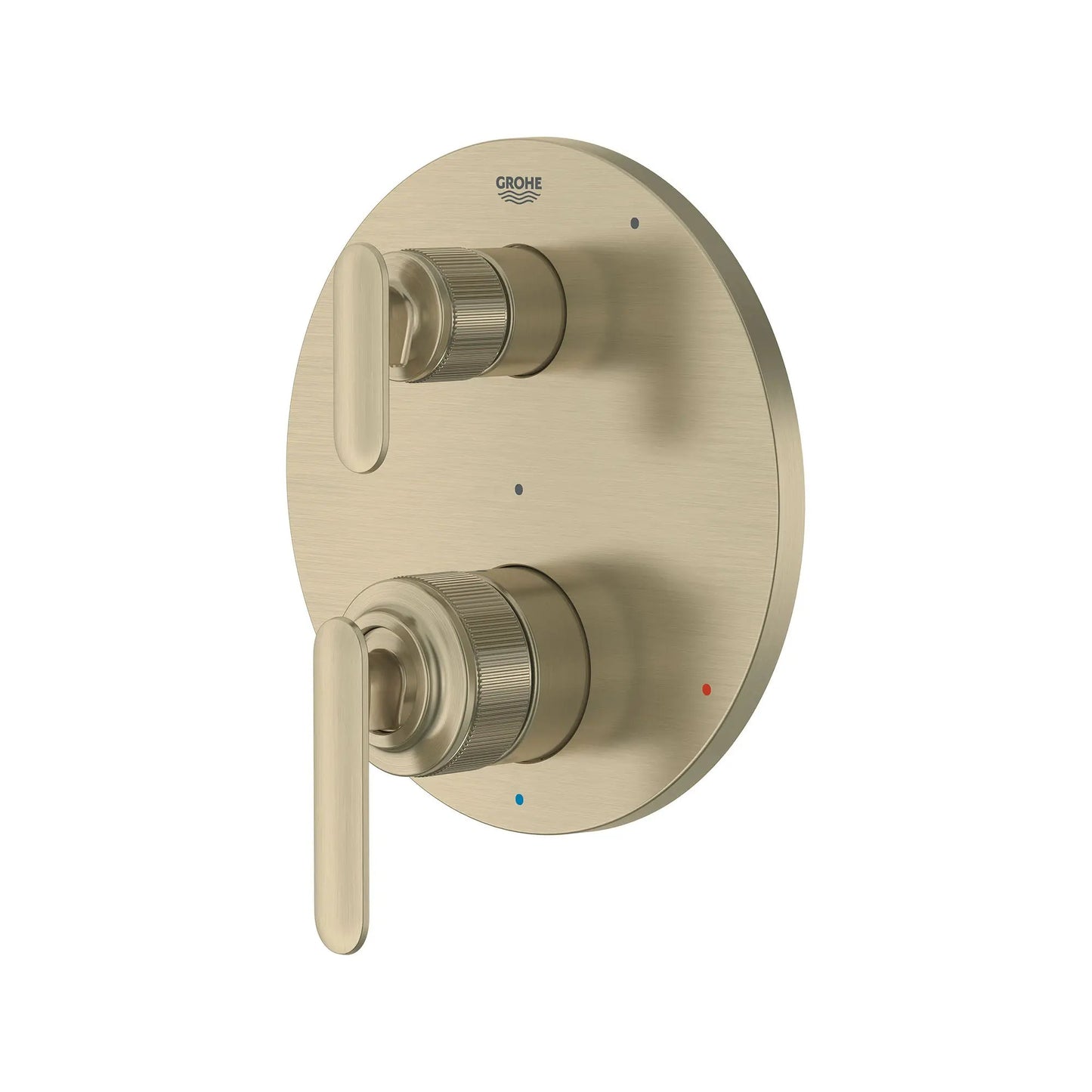 Grohe Listra 2-Handle Pressure Balance Brushed Nickel Infinity Valve Trim With 2-Way Diverter and Cartridge