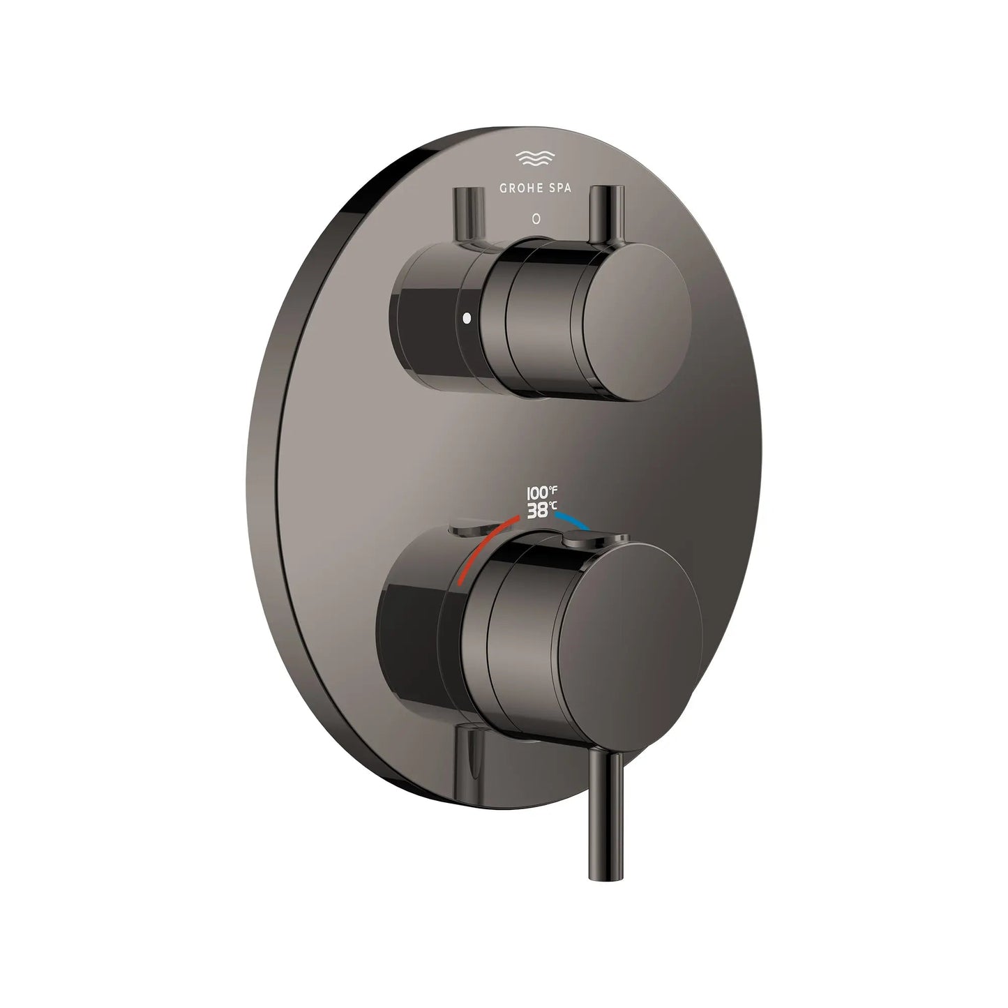 Grohe Atrio New Single Function 2-Handle Thermostatic Hard Graphite Valve Trim