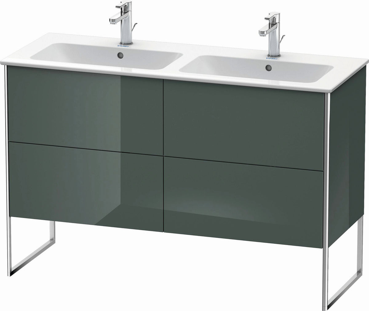 Duravit XSquare 50" Dolomite Gray Two Drawer Floorstanding Vanity Unit (XS444903838)