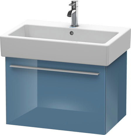 Duravit X-Large 26" x 18" x 17" Stone Blue High Gloss Finish Wall-Mounted Vanity Unit (XL604204747)