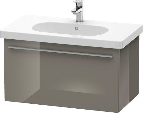 Duravit X-Large 31" x 18" x 18" Flannel Gray Finish One Drawer Wall-Mounted Vanity Unit (XL604808989)