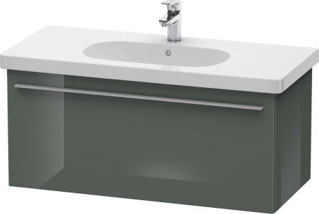 Duravit X-Large 39" x 18" x 18" Dolomite Gray Finish One Drawer Wall-Mounted Vanity Unit (XL604903838)