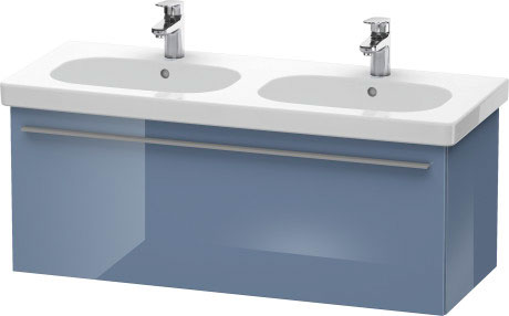 Duravit X-Large 45" x 18" x 18" Stone Blue High Gloss Finish Wall-Mounted Vanity Unit (XL605004747)