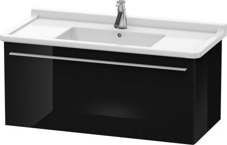 Duravit X-Large 39" x 18" x 18" Black Finish Wall-Mounted Vanity Unit (XL605804040)